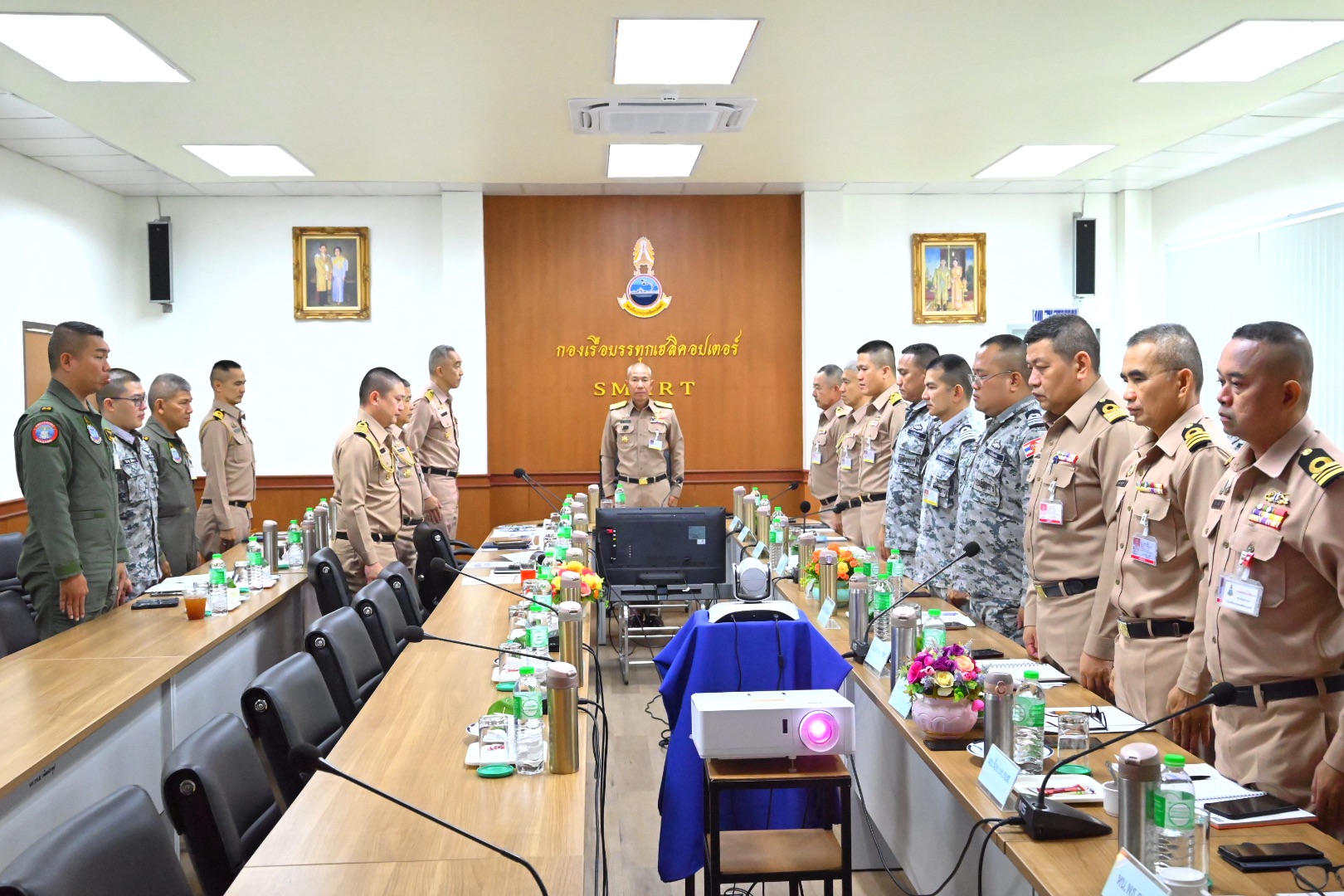 พล.ร.ต.ธเนศ ธีรชัยธัญญศักดิ์ ผบ.กบฮ. เป็นประธานการประชุม นขต.กบฮ. ครั้งที่ ๕/๒๕๖๘