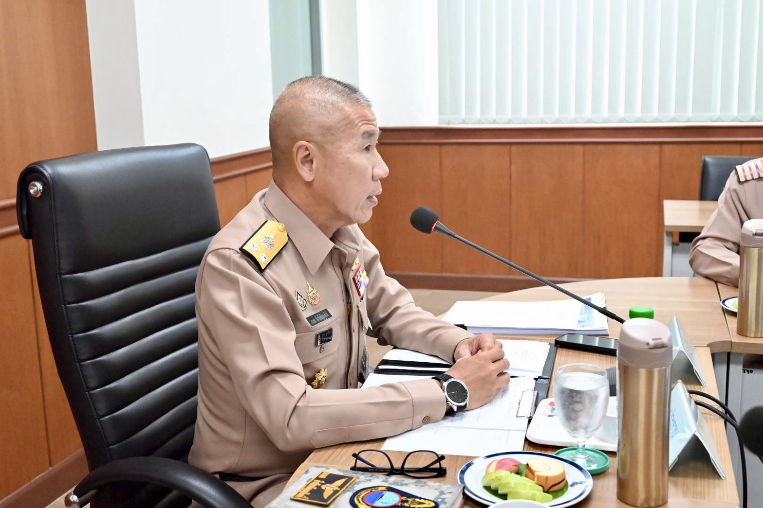 พล.ร.ต.ธเนศ ธีรชัยธัญญศักดิ์ ผบ.กบฮ. เป็นประธานการประชุม นขต.กบฮ. ครั้งที่ ๑/๒๕๖๙