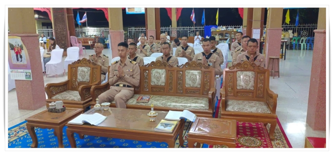 พลเรือตรี อนุรักษ์  พรหมงาม ผู้บัญชาการกองเรือฟริเกตที่ ๒ กองเรือยุทธการ มอบหมายให้  นาวาโท ภัทรดนัย  สังข์สุข ต้นกล เรือหลวงนเรศวร เป็นผู้แทน และเป็นประธาน ในพิธีเจริญพระพุทธมนต์ถวายแด่ สมเด็จพระเจ้าลูกเธอ เจ้าฟ้าพัชรกิติยาภา นเรนทิราเทพยวดี กรมหลวงราชสาริณีสิริพัชร มหาวัชรราชธิดา