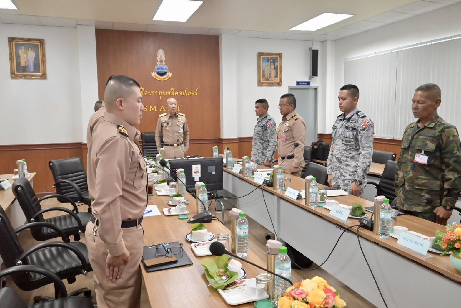 พล.ร.ต.ธเนศ ธีรชัยธัญญศักดิ์ ผบ.กบฮ. เป็นประธานการประชุม เตรียมความพร้อมปฏิบัติราชการ มบภ.ทร. ประจำเดือน ก.ค.๖๙